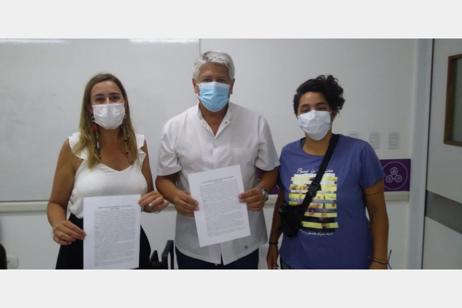 El Hospital Centenario firmó un convenio de cooperación con el Club Juventud Unida