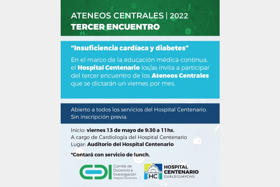 Ateneos Centrales: Insuficiencia cardíaca y diabetes