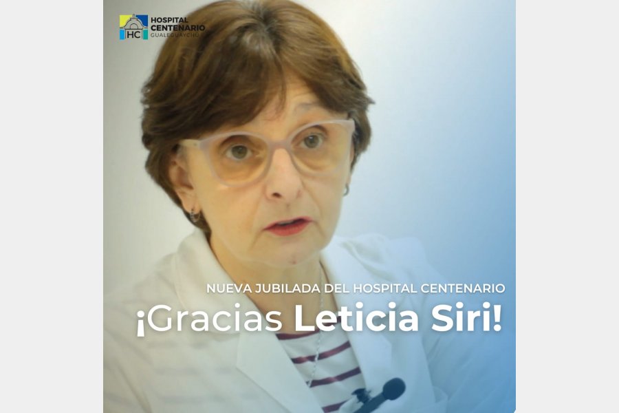 Leticia Siri, una trabajadora incansable del Hospital Centenario