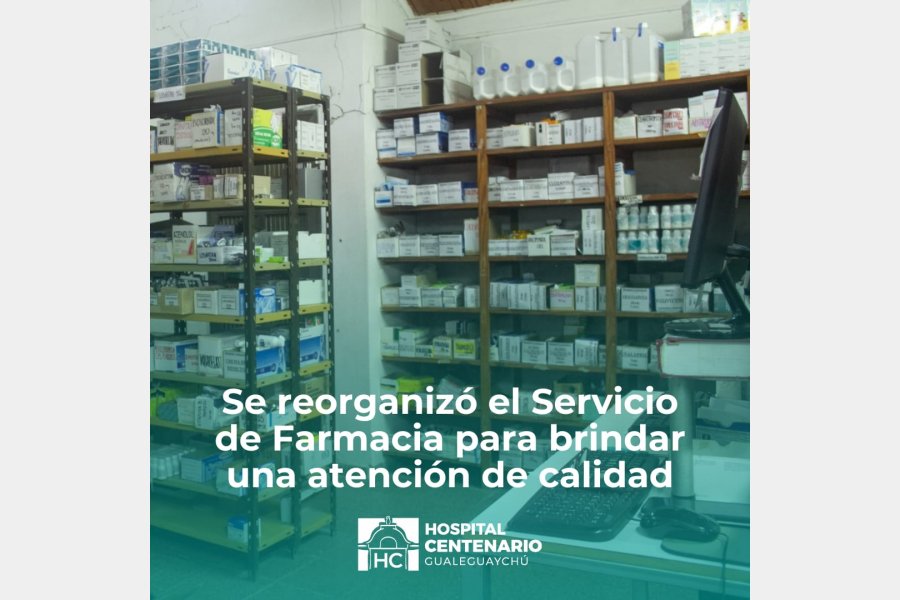 Se reorganizó el Servicio de Farmacia para brindar una atención de calidad 